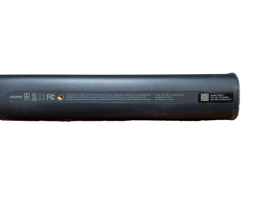 Roku 9101x Black Home Sound Bar Speaker