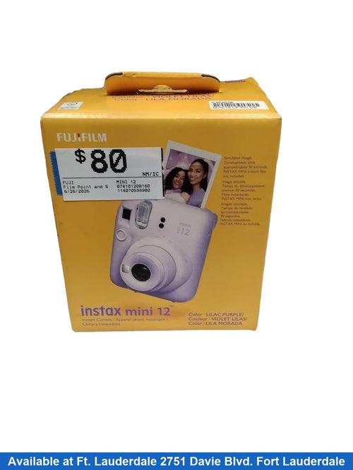 Fuji Mini 12 Blue Film Point and Shoot Camera