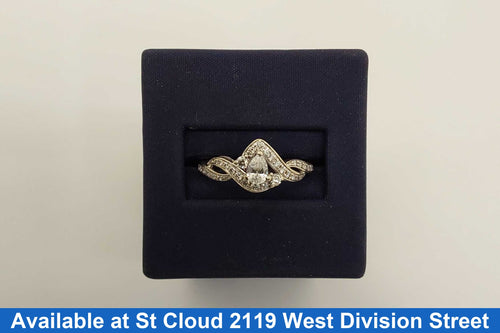Ring - Wedding Set - White Gold 14k (.585) 3.01 grams Size 7