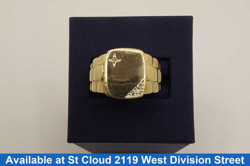 Men's Ring - Yellow Gold 14k (.585) 5.5 grams Size 11