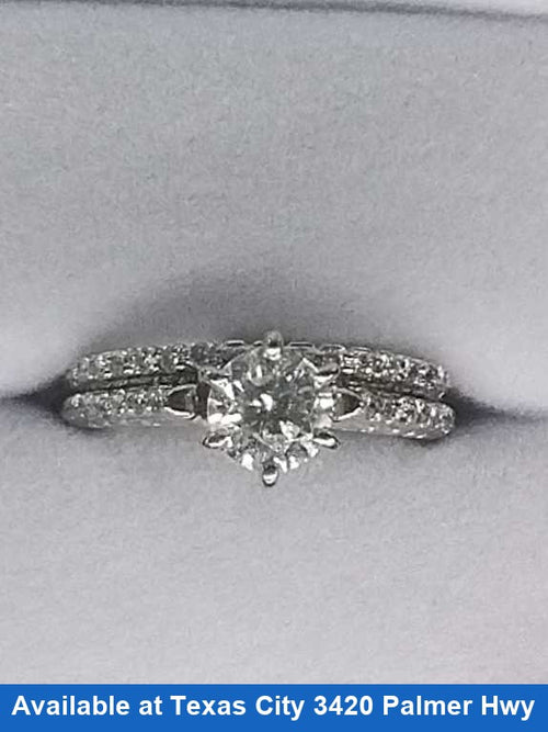 Women's Ring - White Gold 14k (.585) 5.4 grams Size 3.5