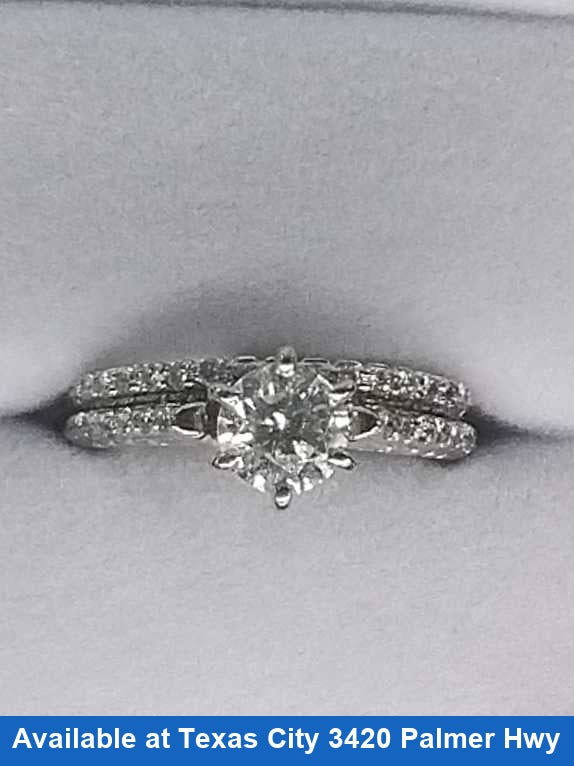Women's Ring - White Gold 14k (.585) 5.4 grams Size 3.5