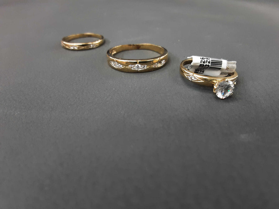 Ring - Wedding Set - Yellow Gold 10k (.417) 4.7 grams Size 6
