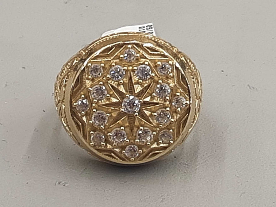 Men's Ring - Yellow Gold 10k (.417) 7 grams Size 10.5