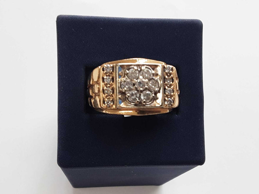 Men's Ring - Yellow Gold 10k (.417) 11.2 grams Size 11.5