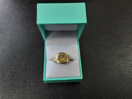 Men's Ring - Yellow Gold 10k (.417) 4.1 grams Size 10.5