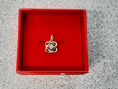 Diamond Pendant - Yellow Gold 10k (.417) 1.2 grams