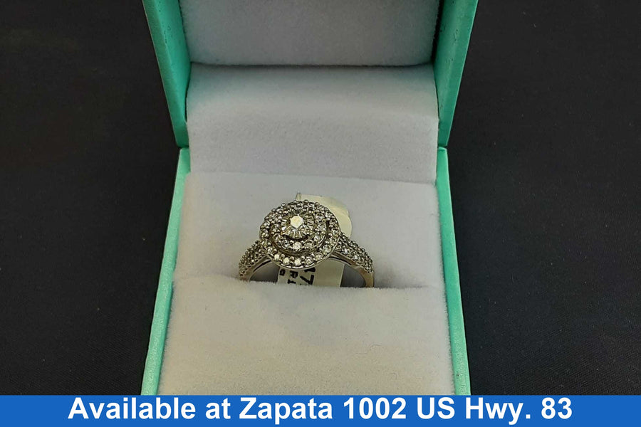Women's Ring - White Gold 10k (.417) 2.5 grams Size 20