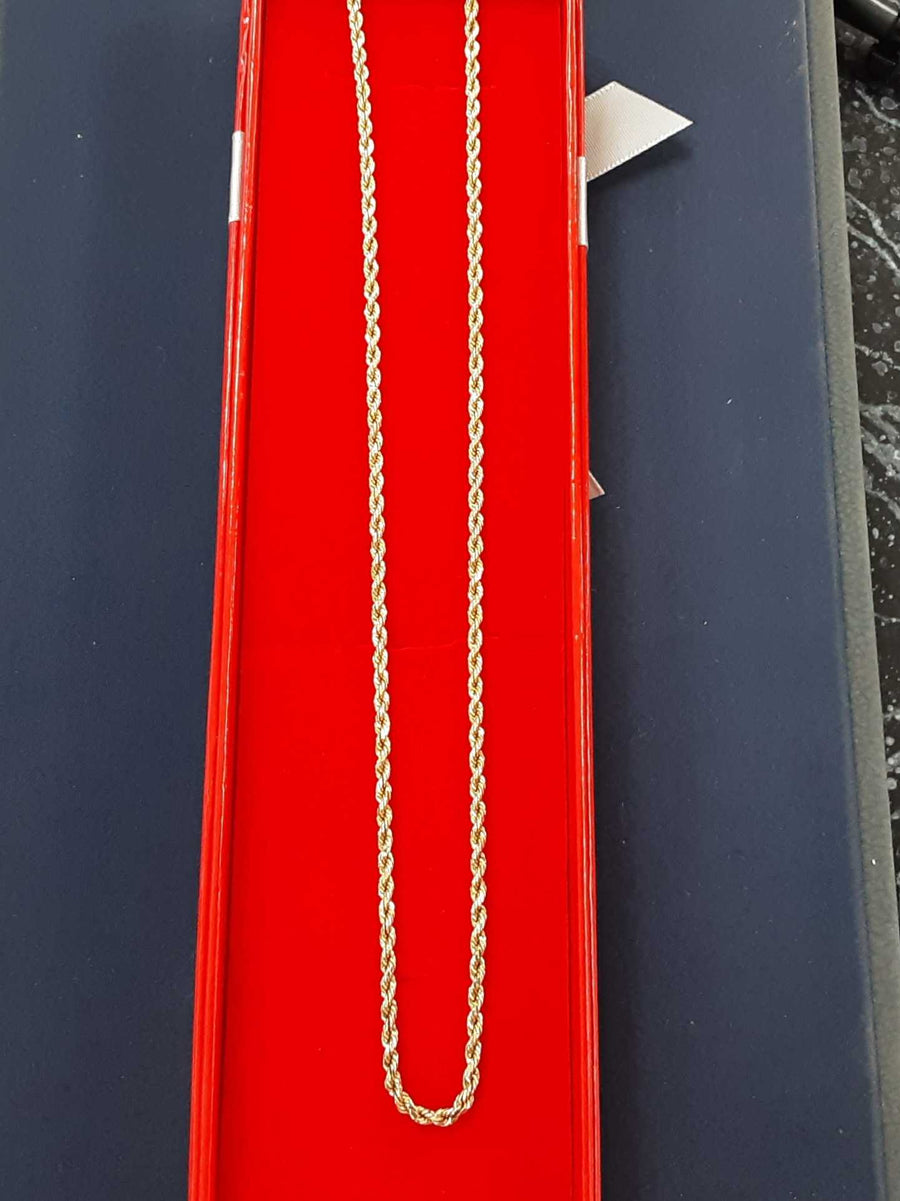 Rope Chain - Yellow Gold 10k (.417) 3.3 grams 20 inch
