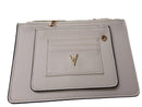 Vanessa Williams Lush Zip Pouch Vw-18 Beige / Tan Purse / Handbag