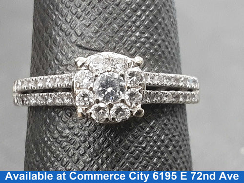 Women's Ring - White Gold 14k (.585) 3 grams Size 7