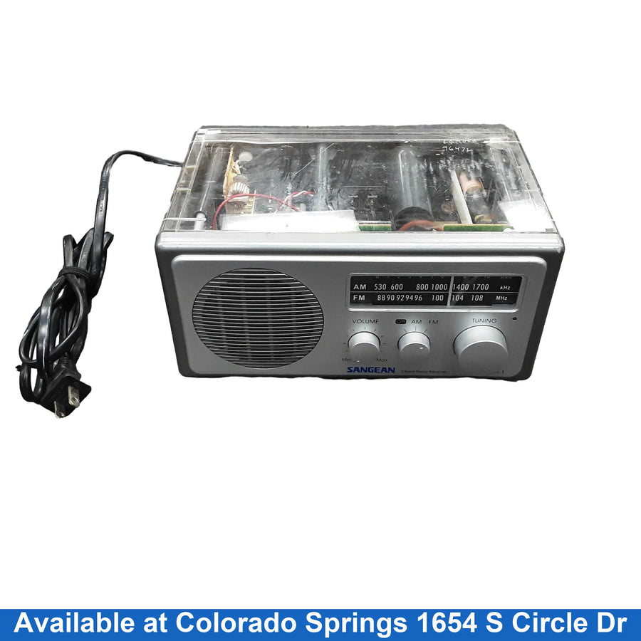 Sangean Wr-1 Clear Bookshelf Stereo with Speaker