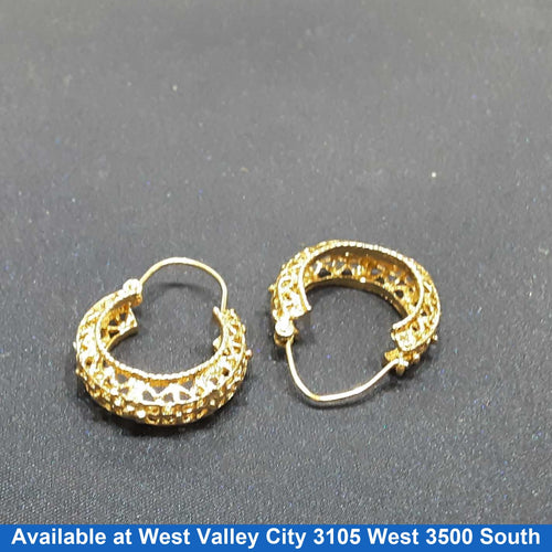 Hoop Earrings - Yellow Gold 14k (.585) 4 grams