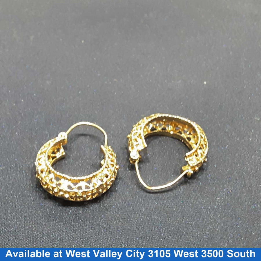 Hoop Earrings - Yellow Gold 14k (.585) 4 grams
