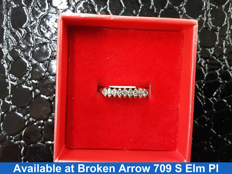 Women's Ring - Anniversary - Yellow Gold 10k (.417) 2.4 grams Size 6