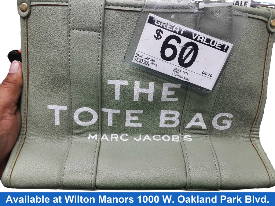 Marc Jacobs Green Tote Green Purse / Handbag