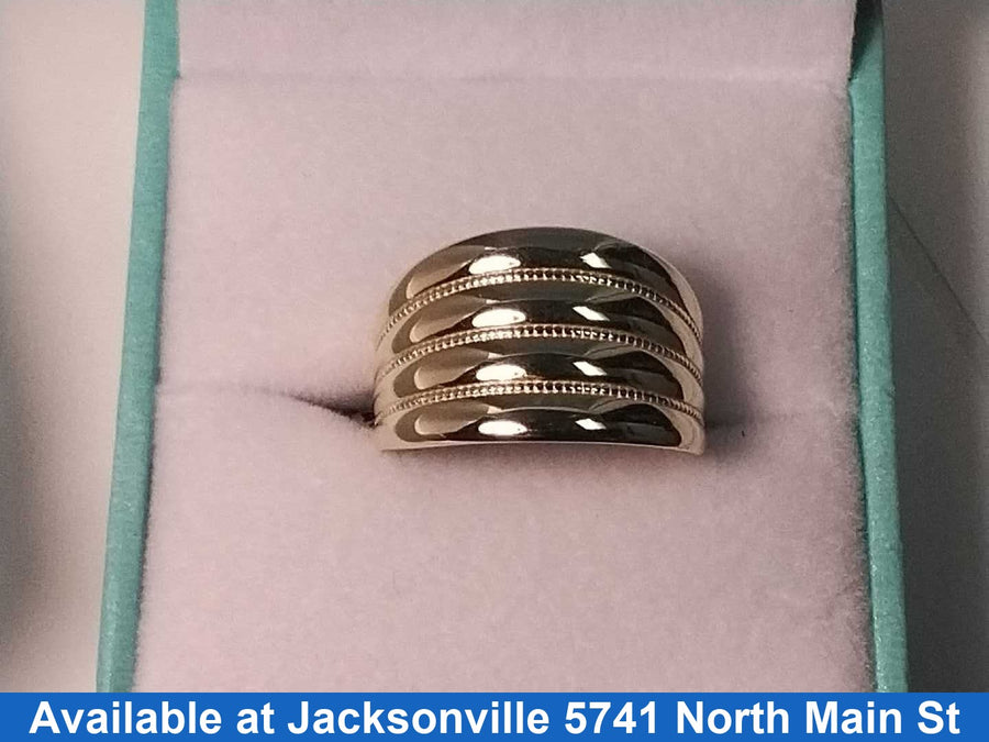 Women's Ring - Yellow Gold 14k (.585) 3.4 grams Size 7