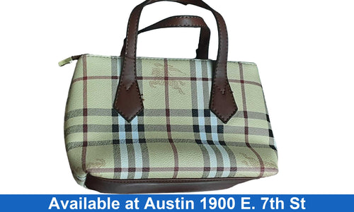 Burberry Mini Vintage Check Two-handle Yellow Purse / Handbag