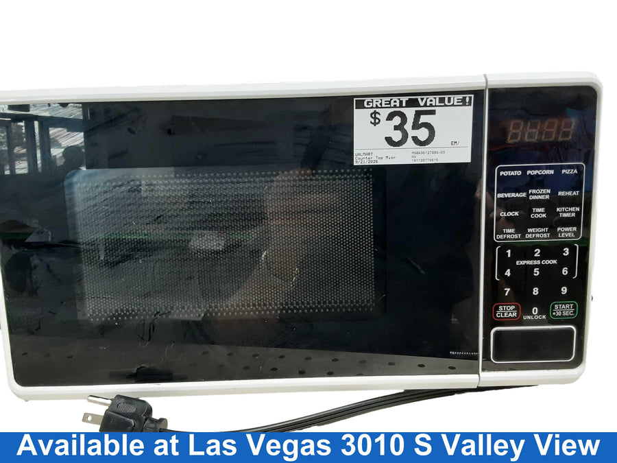 Walmart Ms8436127995-03 White Countertop Microwave