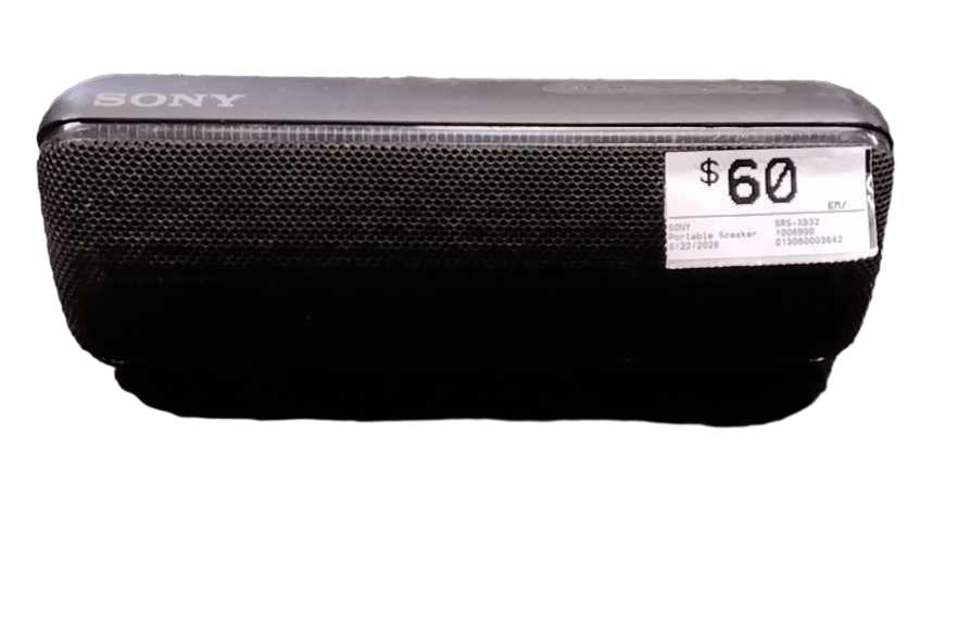 Sony Srs-xb32 Black Portable Speaker
