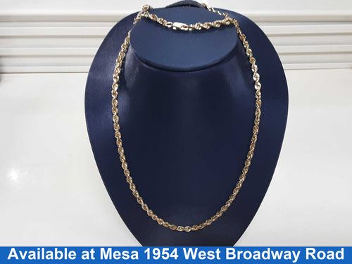 Rope Chain - Yellow Gold 14k (.585) 23.2 grams 24 inch