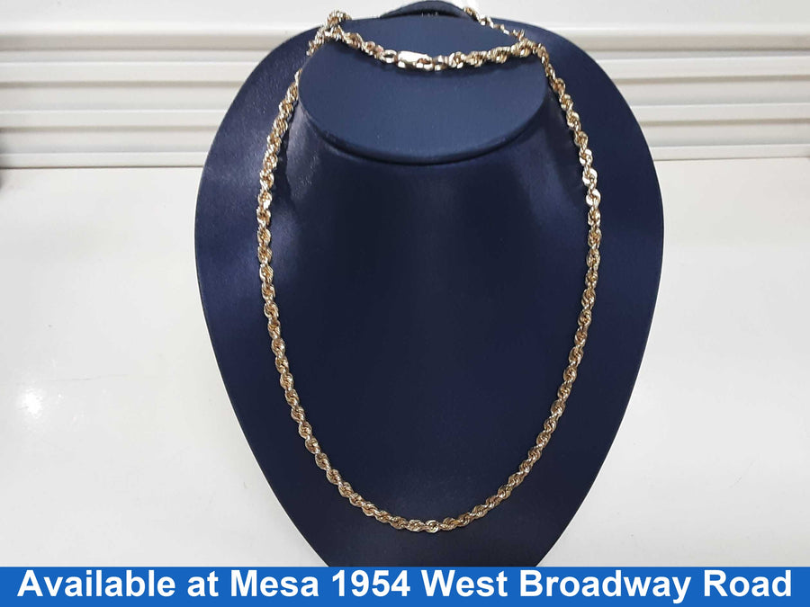 Rope Chain - Yellow Gold 14k (.585) 23.2 grams 24 inch