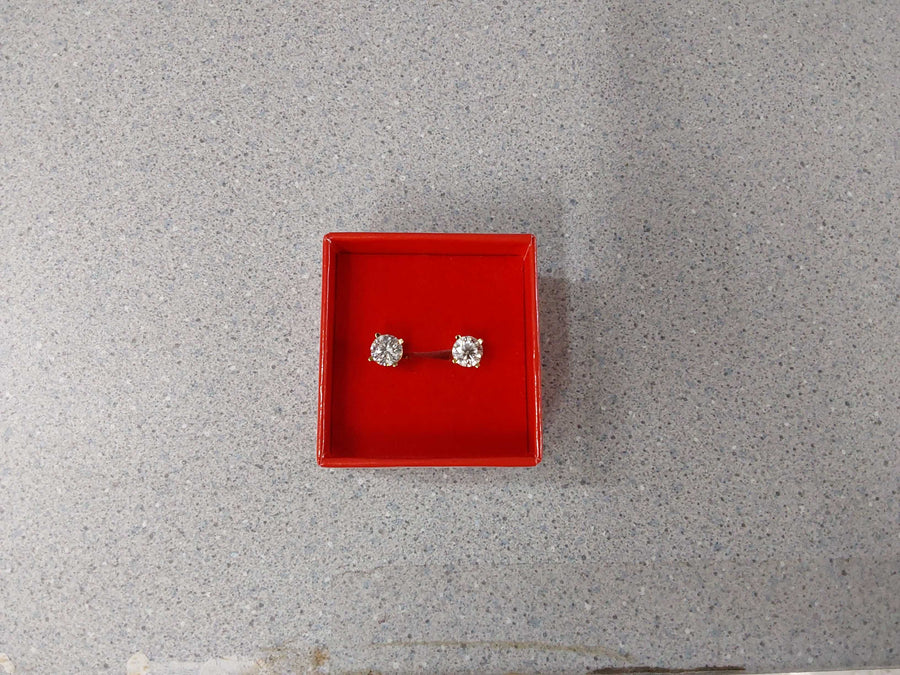 Double Stud Earring - Yellow Gold 14k (.585) 2.2 grams