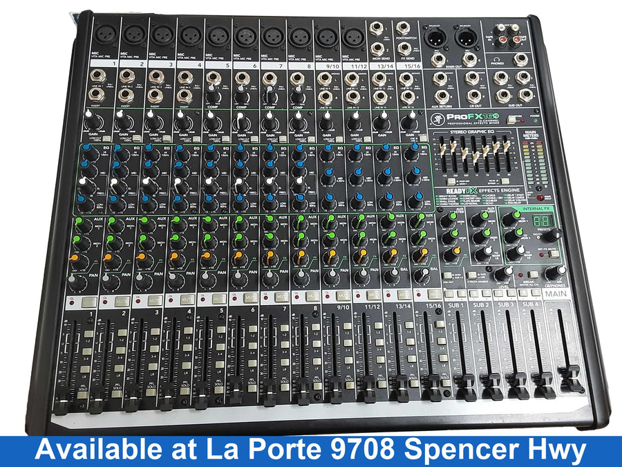 Mackie Profx16 Black Analog Mixer