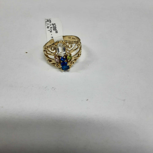 Women's Ring - Mother's - Yellow Gold 10k (.417) 3.3 grams Size 8.5