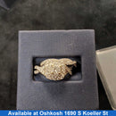 Ring - Wedding Set - White Gold 14k (.585) 6.8 grams Size 7