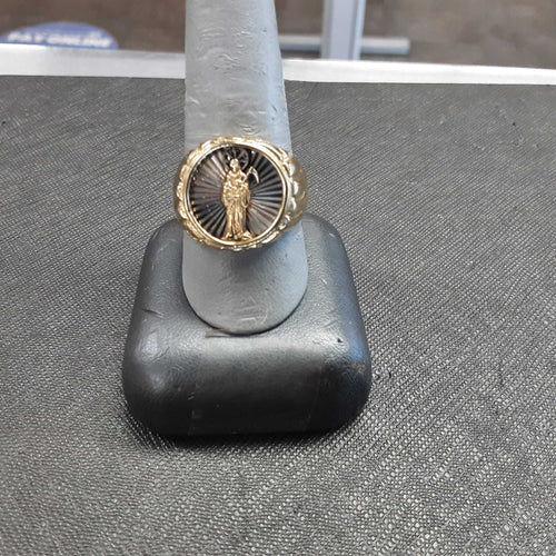 Men's Ring - Yellow Gold 10k (.417) 6.2 grams Size 11.5