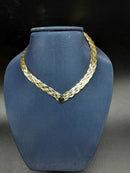 Herringbone Chain - Yellow Gold 14k (.585) 9.6 grams 18 inch