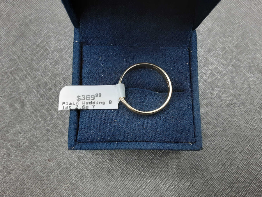 Ring - Wedding Band - Yellow Gold 14k (.585) 2.6 grams Size 8