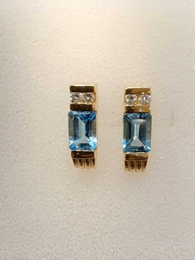 Bamboo Earring Yellow Gold 14k (.585) 2.5 grams