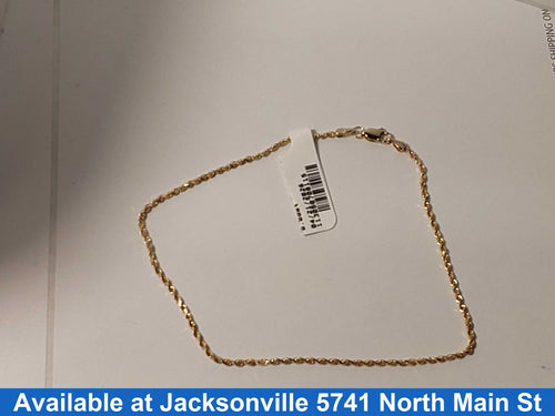 Rope Bracelet - Yellow Gold 14k (.585) 2 grams 7 inch