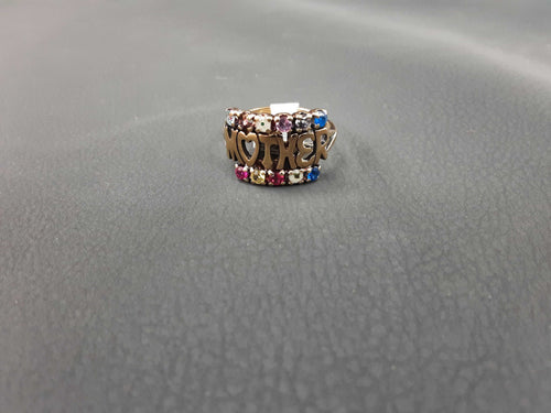 Women's Ring - Mother's - Yellow Gold 10k (.417) 3.7 grams Size 9