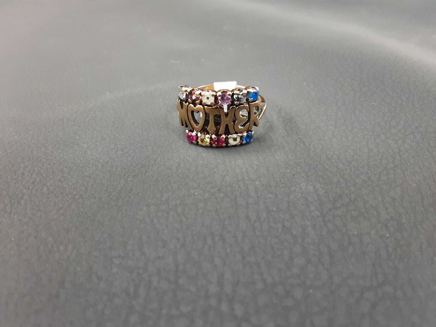 Women's Ring - Mother's - Yellow Gold 10k (.417) 3.7 grams Size 9