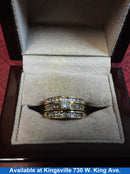 Ring - Wedding Set - Yellow Gold 14k (.585) 8.9 grams Size 7.5