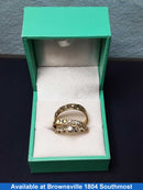 Ring - Wedding Set - Yellow Gold 14k (.585) 5.8 grams Size 9