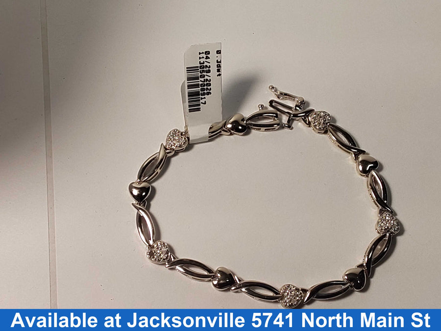 Tennis Bracelet - White Gold 14k (.585) 10.7 grams 7 inch