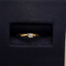 Women's Ring - Solitaire - Yellow Gold 14k (.585) 0.7 grams Size 4.5
