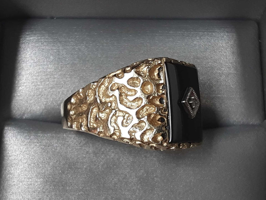 Men's Ring - Yellow Gold 14k (.585) 7 grams Size 10.5