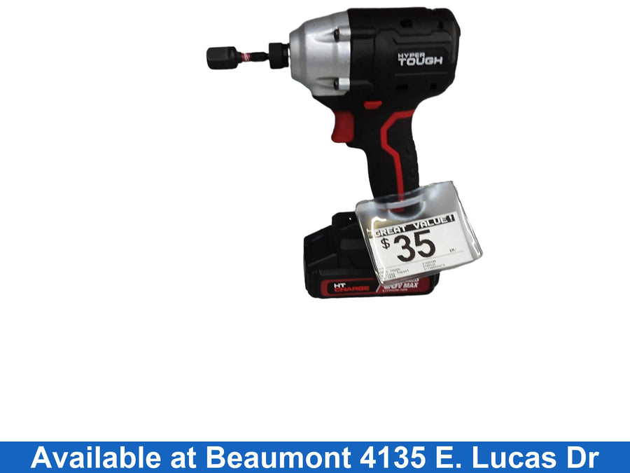 Hyper Tough 21595x8b Black Cordless Impact Drill