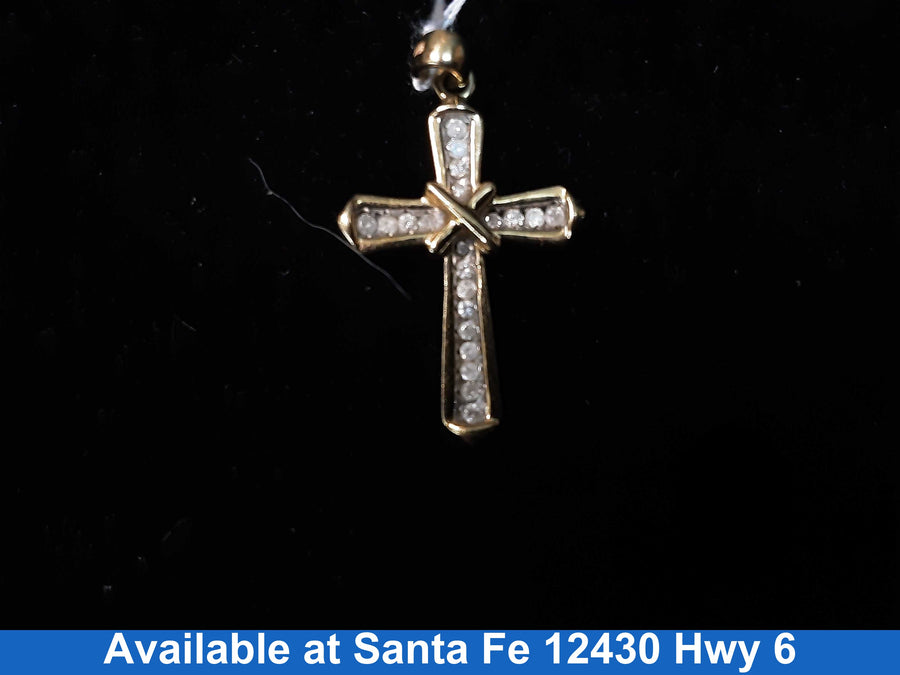 Diamond Pendant - Yellow Gold 10k (.417) 1.9 grams