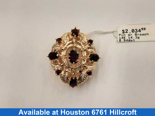 Broach - Yellow Gold 14k (.585) 14.3 grams