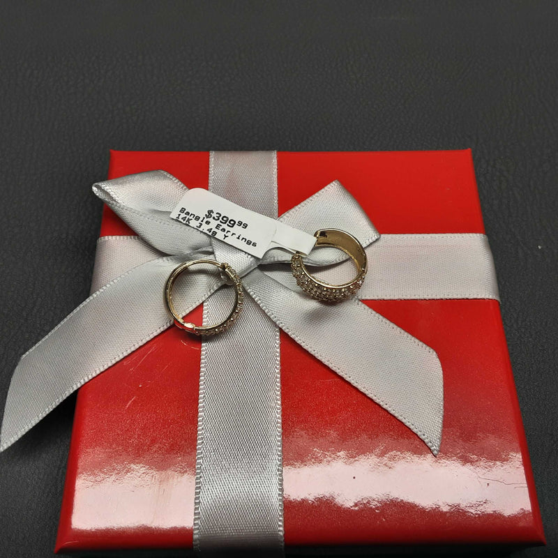 Bangle Earring Yellow Gold 14k (.585) 3.4 grams