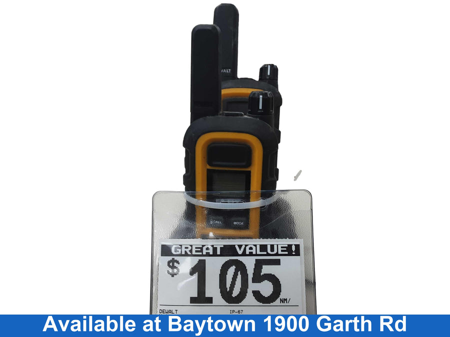 Dewalt Ip-67 Yellow Walkie Talkie