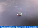 Women's Ring - Solitaire - Yellow Gold 14k (.585) 2.3 grams Size 7.5