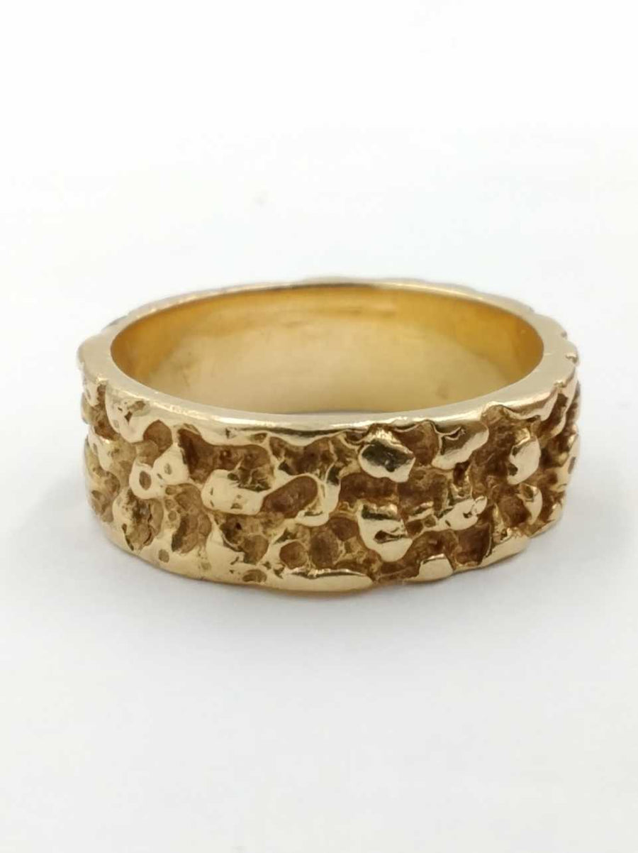 Men's Ring - Yellow Gold 14k (.585) 8.7 grams Size 10.5