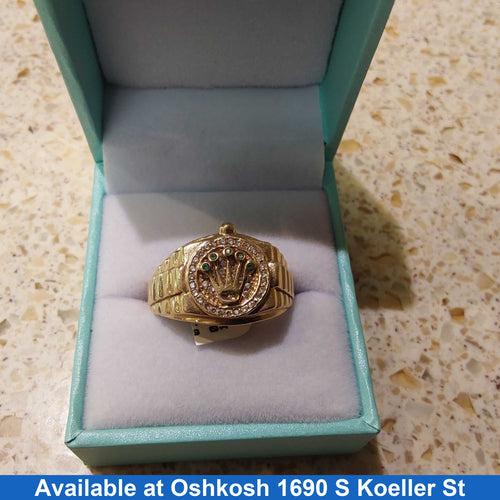 Men's Ring - Yellow Gold 18k (.750) 6 grams Size 11